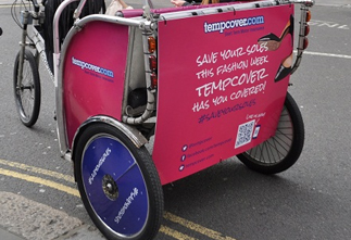 rickshaw advertising